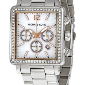 Michael Kors Quartz Mother of Pearl Silver Band